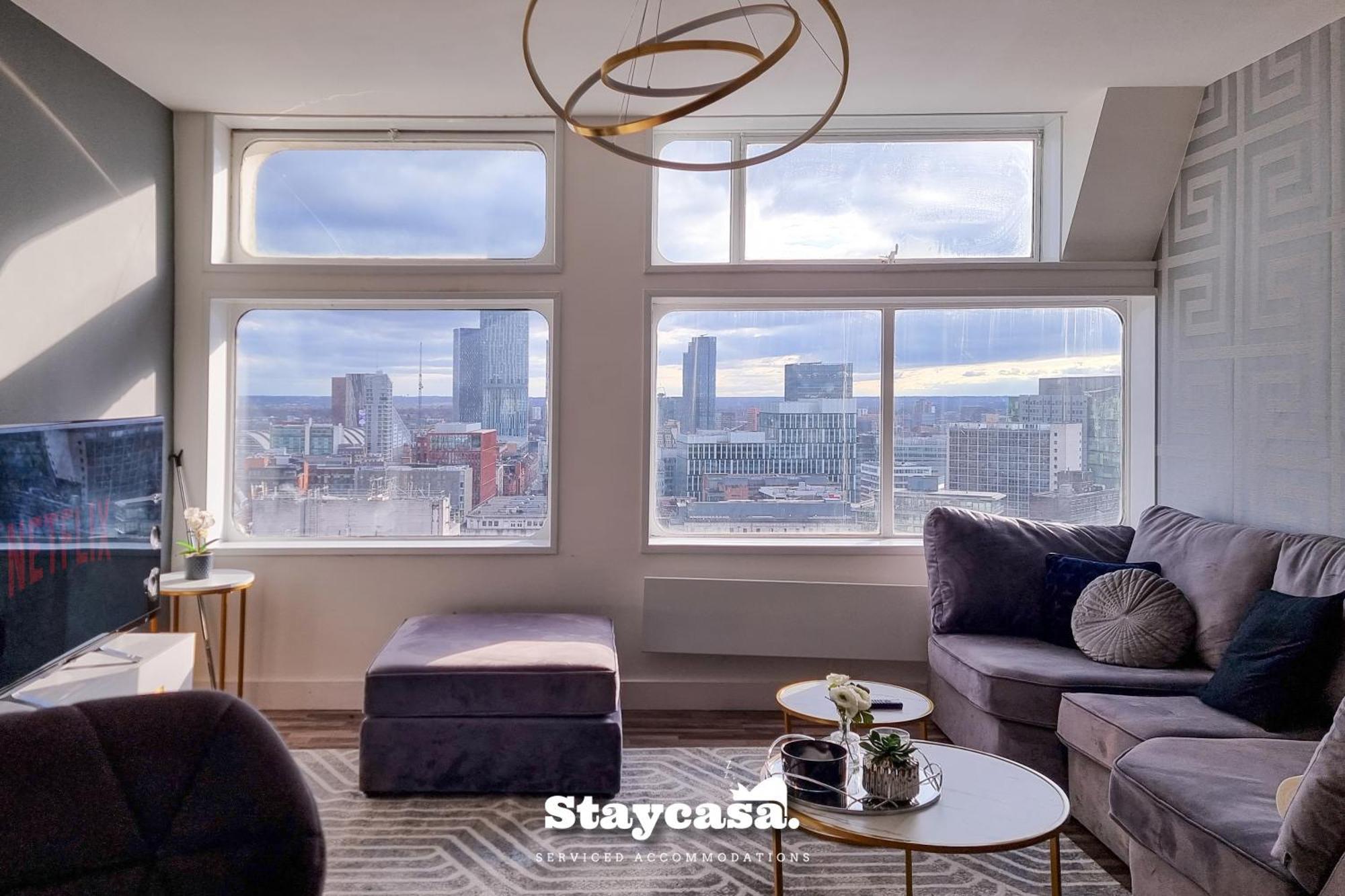 Luxury Penthouse Manchester Skyline 23Rd Floor Esterno foto
